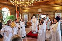 Престольный праздник в Преображенском храме деревни Малая Дубна 