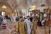 Архиерейское богослужение в Никольском храме села Новый Милет 