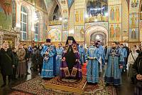 Архиерейское богослужение в Троицком соборе города Щёлково