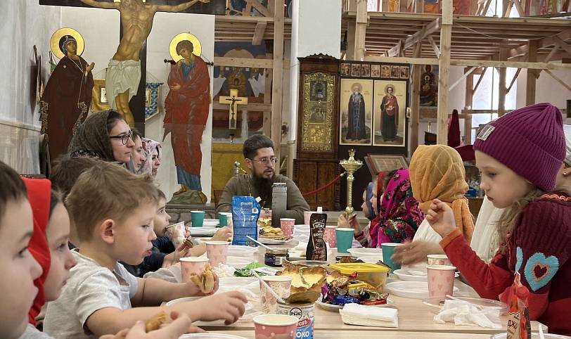Встреча с дошколятами в Державном храме города Фрязино