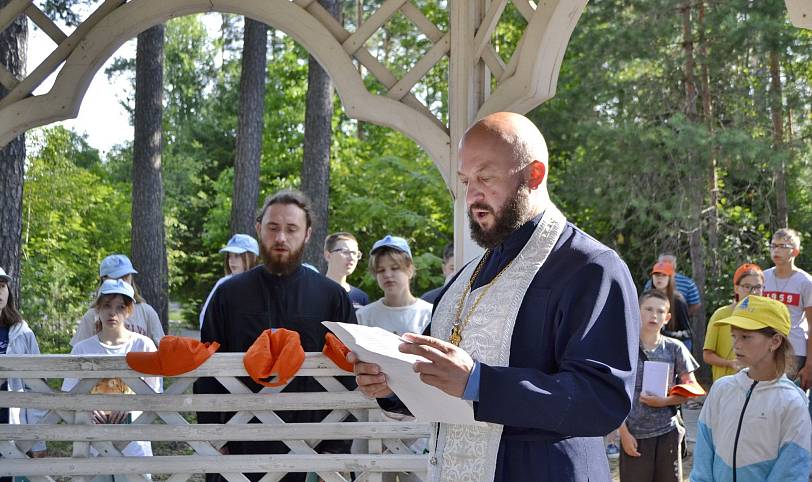 Открытие смены в Епархиальном православном паломническом детском лагере «Благовест»