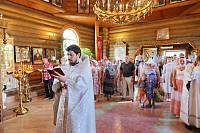 Престольный праздник в Преображенском храме деревни Малая Дубна 