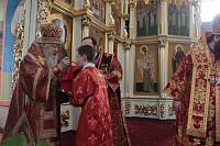 Архиерейское богослужение с участием Сводного детского хора Московской епархии в Богоявленском соборе Ногинска