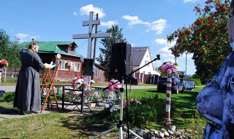 Молебен в деревне Малое Кишнево