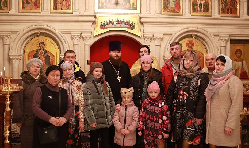 Новогодний молебен в храме блаженной Матроны в Ногинске