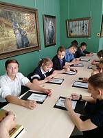 Учащиеся Православной гимназии «Ковчег» г. Щелково в Щелковской художественной галерее