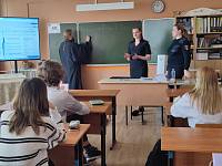 Беседа о вреде наркотиков в средней школе №16 Орехово-Зуево