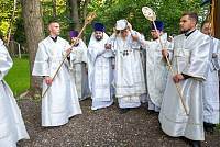 Великое освящение храма Игоревской иконы Божией Матери в Балашихе и закладка нового каменного храма