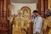 Архиерейское богослужение в Никольском храме села Новый Милет 