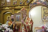 Архиерейское богослужение в Казанском храме села Петровское