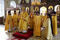 Архиерейское богослужение в Никольском храме Орехово-Зуева 