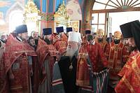 Архиерейское богослужение с участием Сводного детского хора Московской епархии в Богоявленском соборе Ногинска