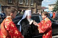 Архиерейское богослужение с участием Сводного детского хора Московской епархии в Богоявленском соборе Ногинска