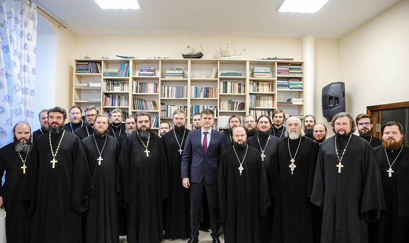 Заключительное занятие на курсах повышения квалификации священнослужителей в Орехово-Зуеве