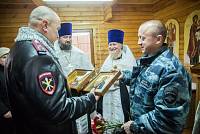 Освящение часовни страстотерпца царевича Алексия на территории УВД «Щелковское»