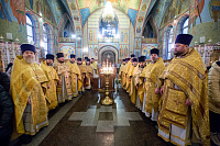 Праздничное богослужение в Троицком соборе города Щёлково