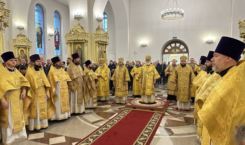 Соборное служение Архиереев Московской митрополии в Одинцово