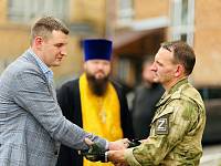 Освящение техники для воинов-павловопосадцев перед отправкой в зону СВО