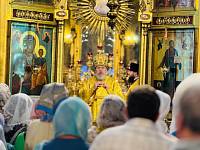 Архиерейское богослужение в Христорождественском храме села Заозерье 